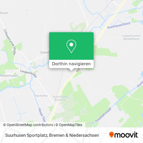 Suurhusen Sportplatz Karte