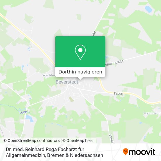 Dr. med. Reinhard Rega Facharzt für Allgemeinmedizin Karte