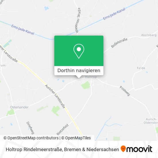 Holtrop Rindelmeerstraße Karte