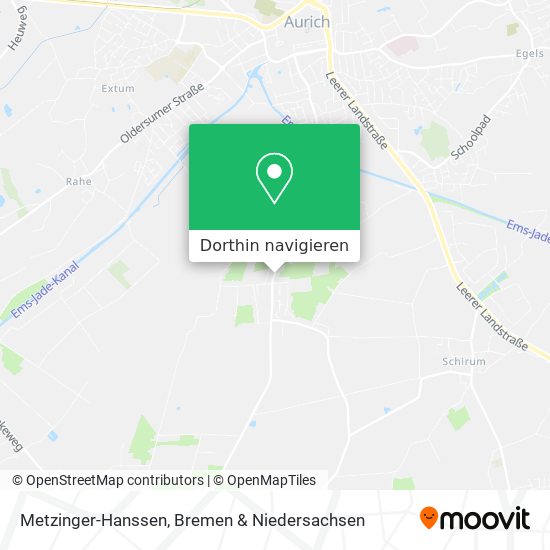 Metzinger-Hanssen Karte