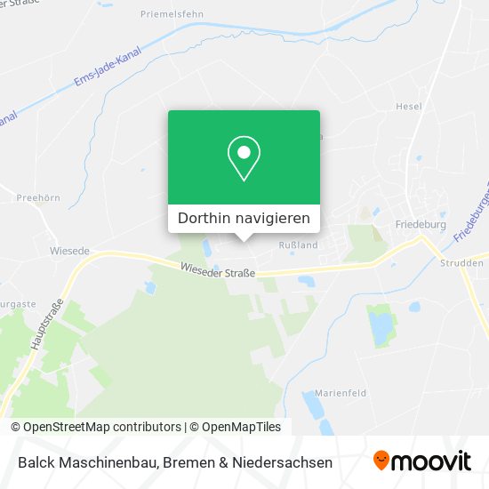 Balck Maschinenbau Karte