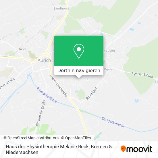 Haus der Physiotherapie Melanie Reck Karte
