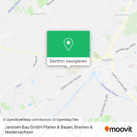 Janssen-Bau GmbH Planen & Bauen Karte