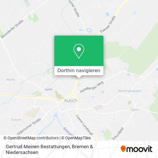 Gertrud Meinen Bestattungen Karte