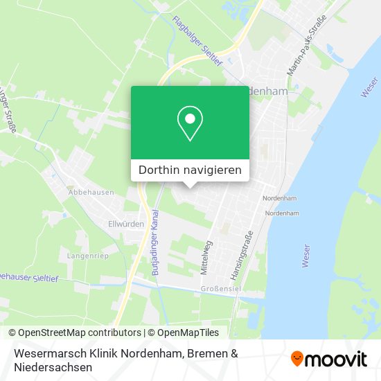 Wesermarsch Klinik Nordenham Karte