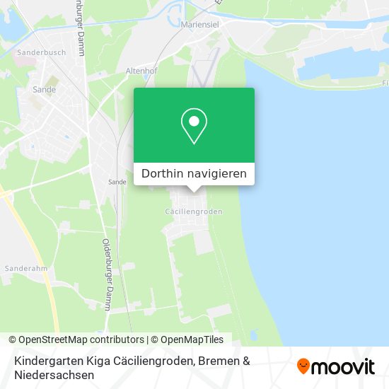 Kindergarten Kiga Cäciliengroden Karte