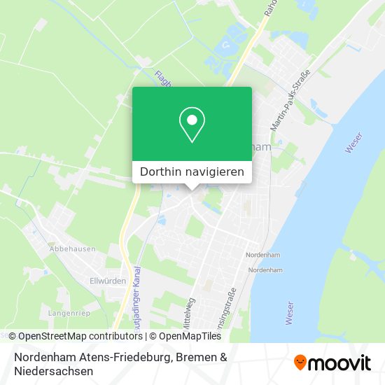 Nordenham Atens-Friedeburg Karte