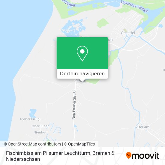 Fischimbiss am Pilsumer Leuchtturm Karte