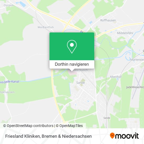 Friesland Kliniken Karte