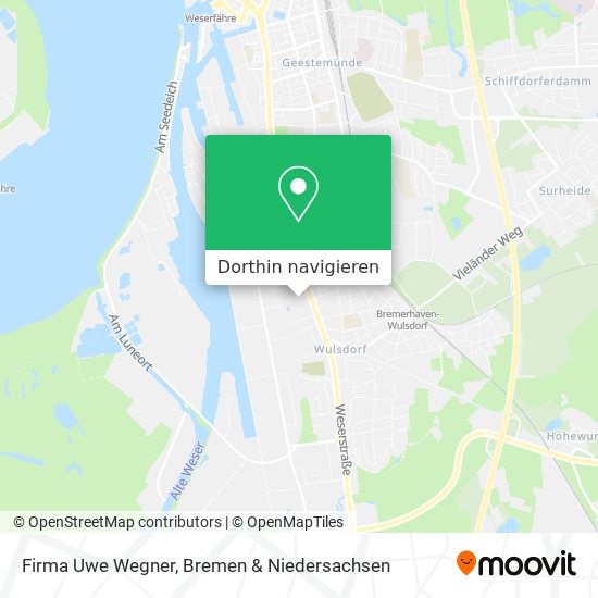 Firma Uwe Wegner Karte