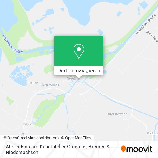 Atelier.Einraum Kunstatelier Greetsiel Karte