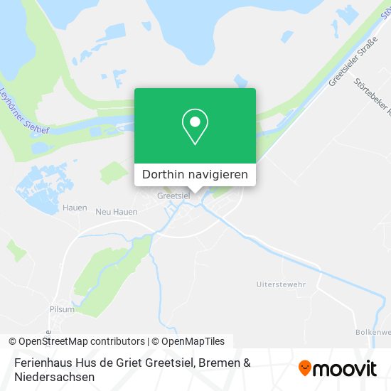 Ferienhaus Hus de Griet Greetsiel Karte