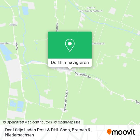 Der Lüdje Laden Post & DHL Shop Karte
