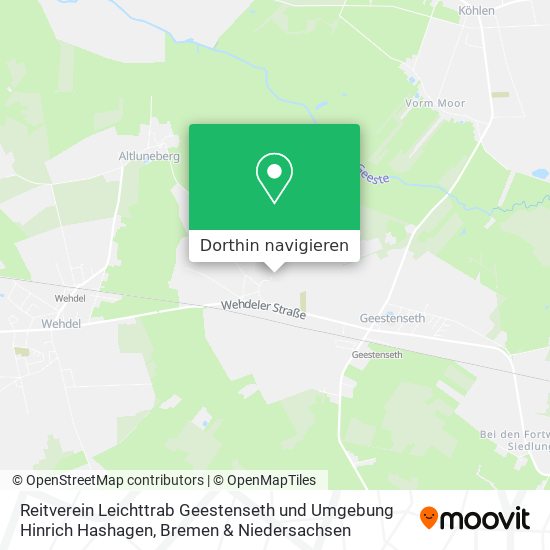 Reitverein Leichttrab Geestenseth und Umgebung Hinrich Hashagen Karte