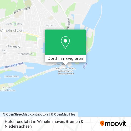 Hafenrundfahrt in Wilhelmshaven Karte