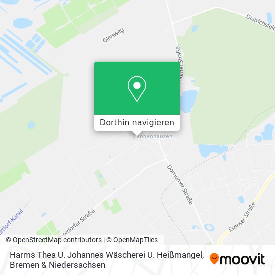 Harms Thea U. Johannes Wäscherei U. Heißmangel Karte
