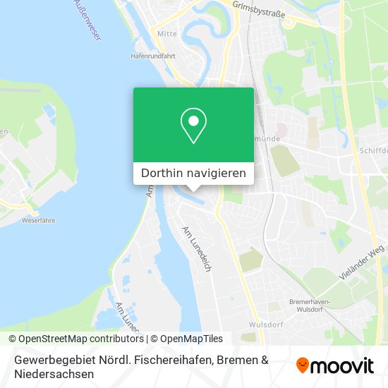 Gewerbegebiet Nördl. Fischereihafen Karte