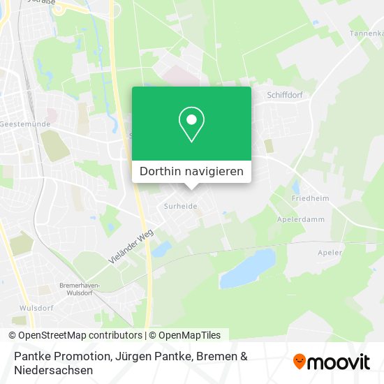 Pantke Promotion, Jürgen Pantke Karte