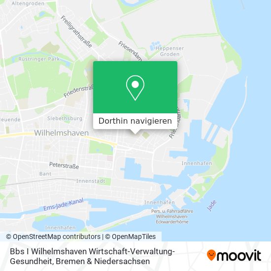 Bbs I Wilhelmshaven Wirtschaft-Verwaltung-Gesundheit Karte