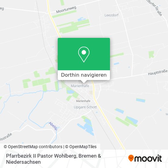 Pfarrbezirk II Pastor Wohlberg Karte