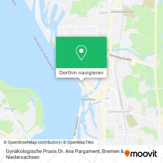 Gynäkologische Praxis Dr. Ana Pargament Karte