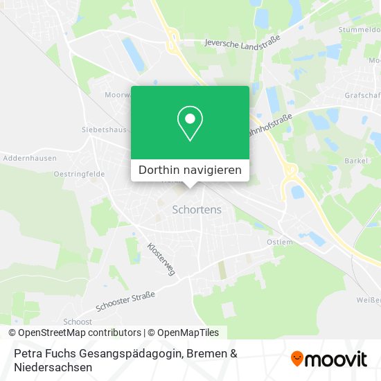 Petra Fuchs Gesangspädagogin Karte