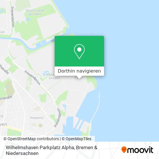 Wilhelmshaven Parkplatz Alpha Karte