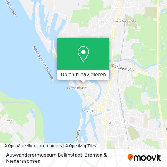 Auswanderermuseum Ballinstadt Karte