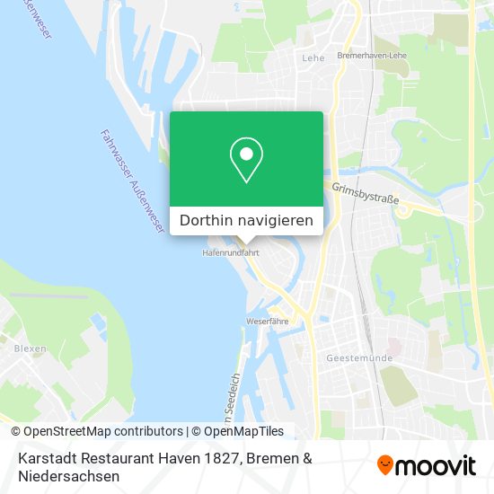 Karstadt Restaurant Haven 1827 Karte