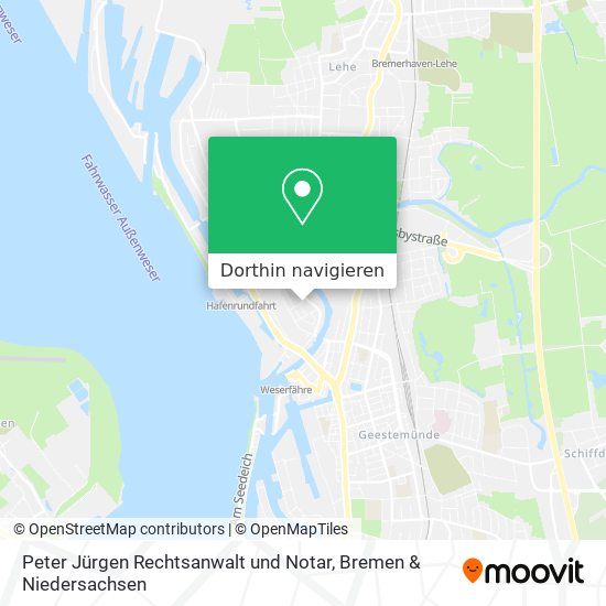 Peter Jürgen Rechtsanwalt und Notar Karte