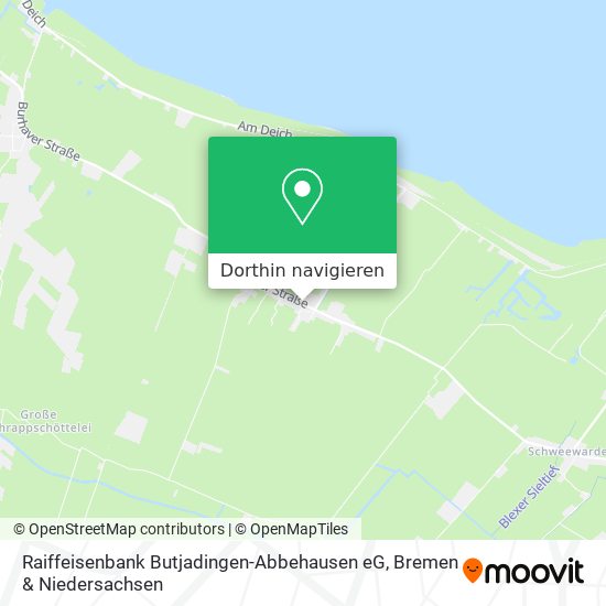 Raiffeisenbank Butjadingen-Abbehausen eG Karte