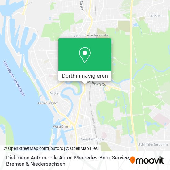 Diekmann Automobile Autor. Mercedes-Benz Service Karte