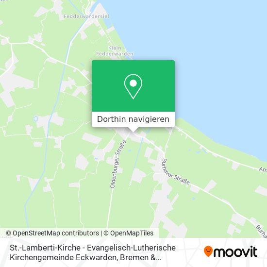 St.-Lamberti-Kirche - Evangelisch-Lutherische Kirchengemeinde Eckwarden Karte