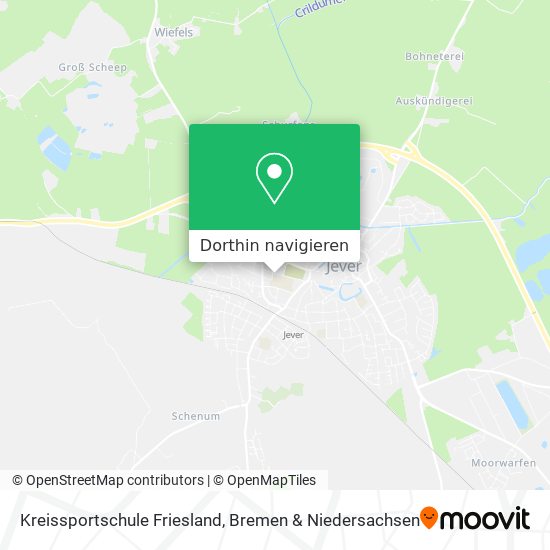 Kreissportschule Friesland Karte