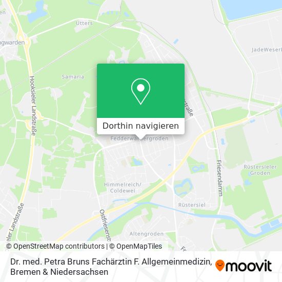 Dr. med. Petra Bruns Fachärztin F. Allgemeinmedizin Karte