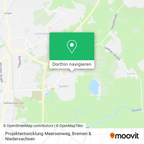 Projektentwicklung Meersenweg Karte