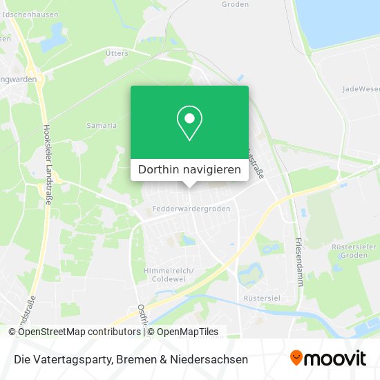 Die Vatertagsparty Karte