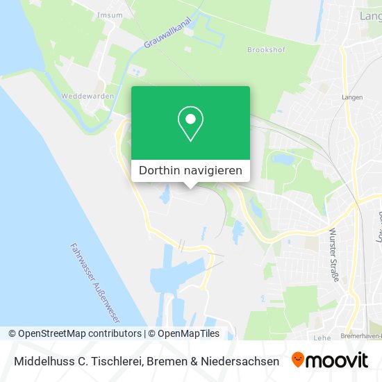 Middelhuss C. Tischlerei Karte