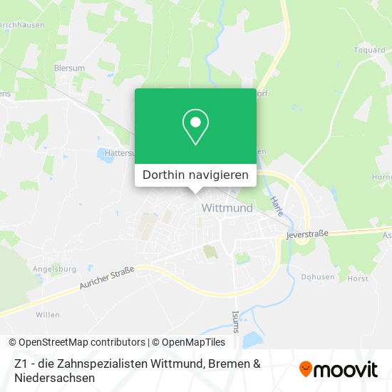 Z1 - die Zahnspezialisten Wittmund Karte