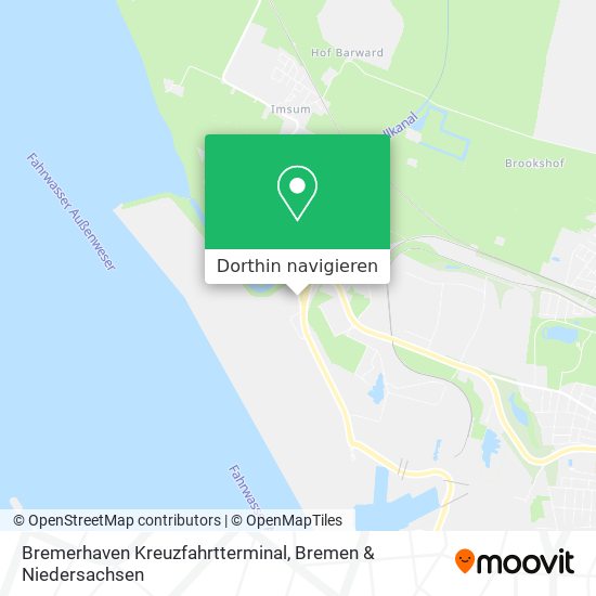 Bremerhaven Kreuzfahrtterminal Karte
