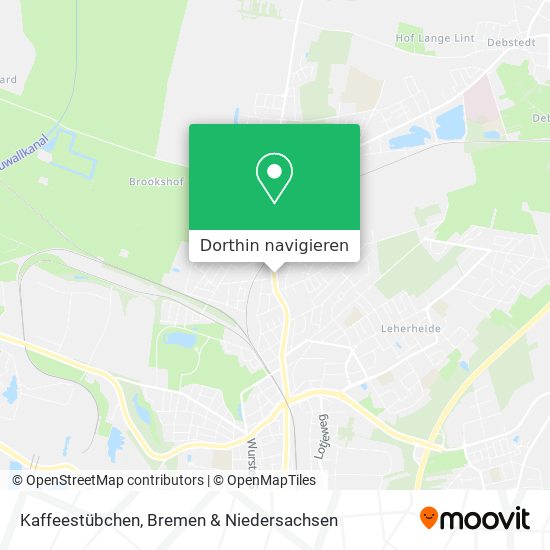 Kaffeestübchen Karte