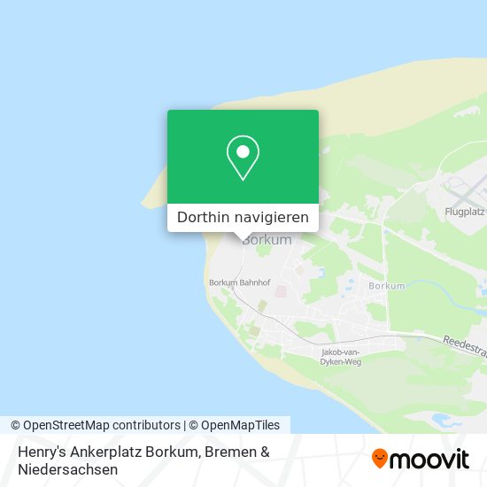 Henry's Ankerplatz Borkum Karte