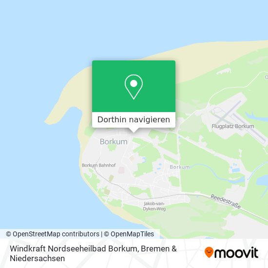 Windkraft Nordseeheilbad Borkum Karte