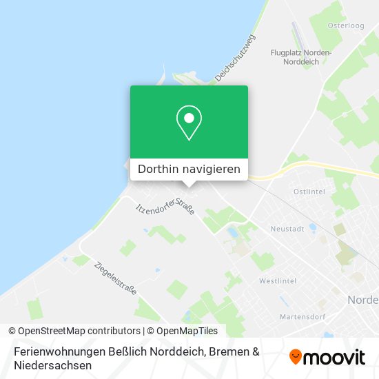 Ferienwohnungen Beßlich Norddeich Karte