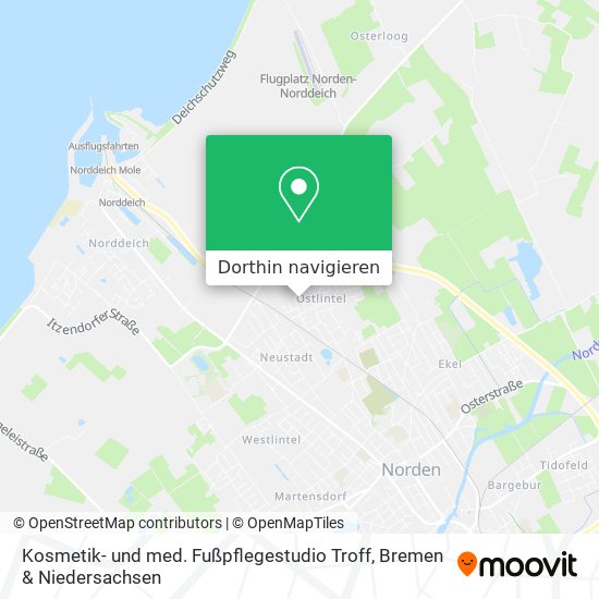 Kosmetik- und med. Fußpflegestudio Troff Karte