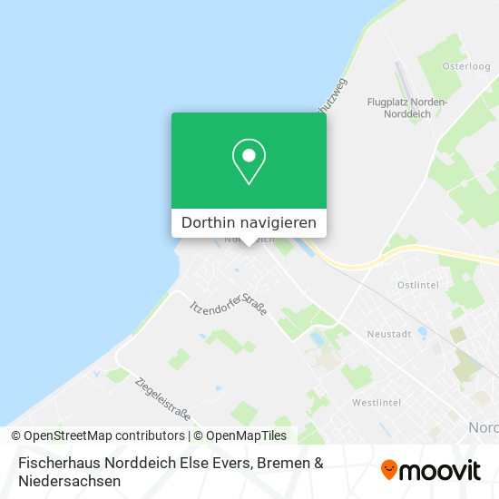 Fischerhaus Norddeich Else Evers Karte