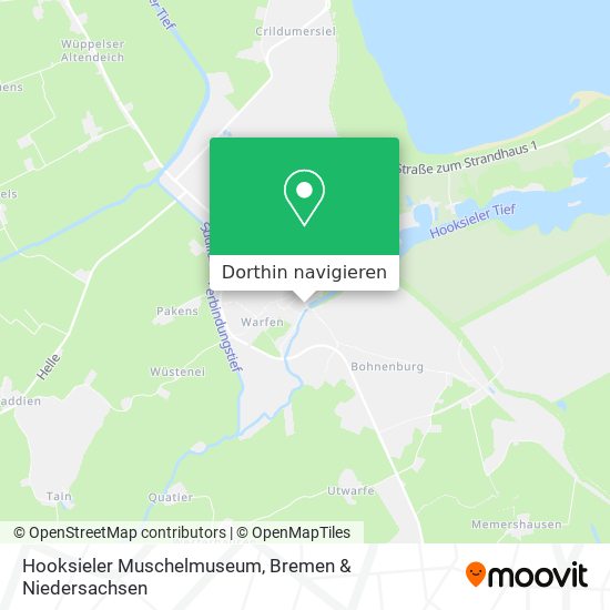 Hooksieler Muschelmuseum Karte