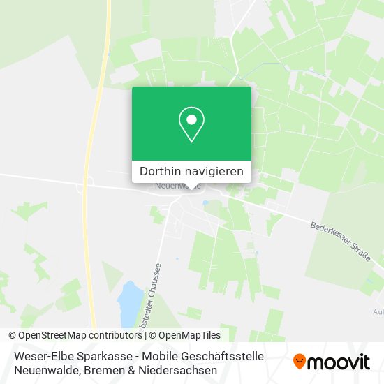 Weser-Elbe Sparkasse - Mobile Geschäftsstelle Neuenwalde Karte
