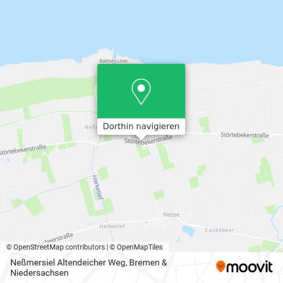 Neßmersiel Altendeicher Weg Karte