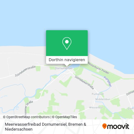 Meerwasserfreibad Dornumersiel Karte
